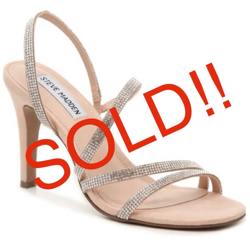 Steve Madden NWT Frankee Rhinestone Stiletto Heels 10 - Picture 1 of 13